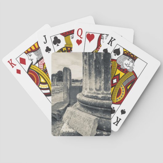 Jeu De Cartes Grèce, ruines de la cité antique (dos)