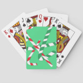 Jeu De Cartes Green Candy Cane Scene (dos)