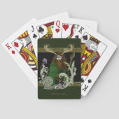 Jeu De Cartes Green Celtic Antlers Man  (dos)
