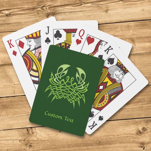 Jeu De Cartes Green crab Celtic Knot