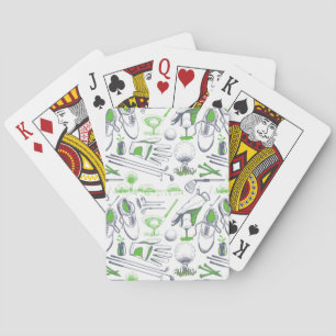 Jeu De Cartes Green Golf Icons Motif