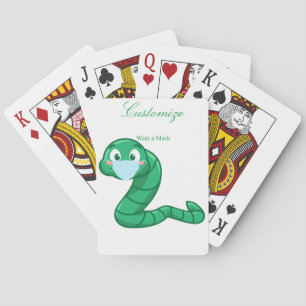 Jeu De Cartes Green Kawaii Worm Thunder_Cove