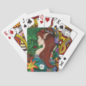 Jeu De Cartes Green Man Elf Fantasy Floral Illustration (dos)