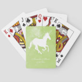 Jeu De Cartes Green Unicorn mariage Favor Card Deck (dos)