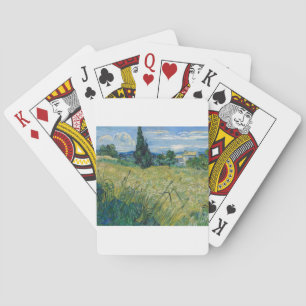 Jeu De Cartes Green Wheat Field with Cypress 1889 par Vincent va