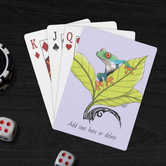 Jeu De Cartes Grenouille à arbre rouge