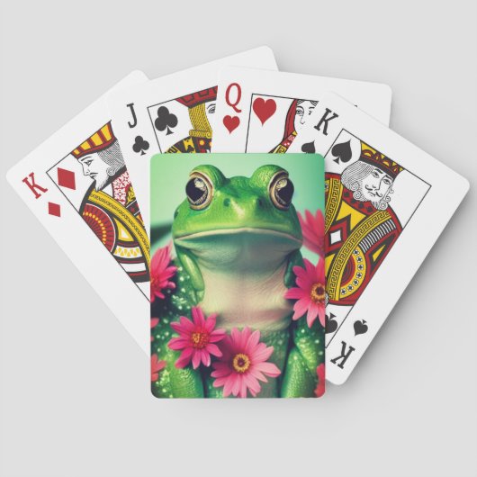 Jeu De Cartes Grenouille à fleurs (dos)