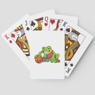 Jeu De Cartes Grenouille aux sports avec basket-ball