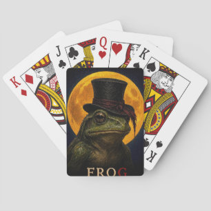 Jeu De Cartes Grenouille Chapeau Haut Gothique Surréaliste