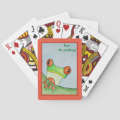 Jeu De Cartes Grenouille mûre, aquarelle (dos)