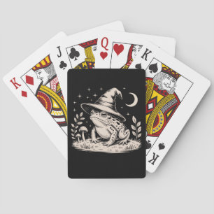Jeu De Cartes Grenouille Sorcière Halloween Vintage Goblincore