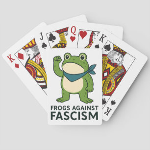 Jeu De Cartes Grenouilles Contre le Fascisme Manifestation de Gr