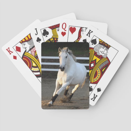 Jeu De Cartes Grey Lusitano sur Liberty Playing Cards (dos)