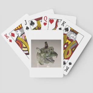 Jeu De Cartes Griffin head, fragment of a cauldron attachment, f