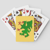 Jeu De Cartes Griffin Rampant Vert (dos)