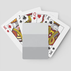 Jeu De Cartes Gris argenté rayé