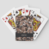Jeu De Cartes Gris, Brown et noir (dos)