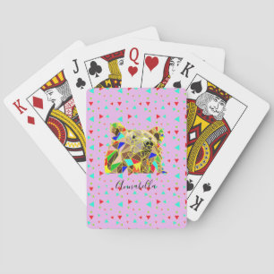 Jeu De Cartes Grizzly Bear Rose