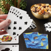 Jeu De Cartes Gros chat bleu. (In Situ)