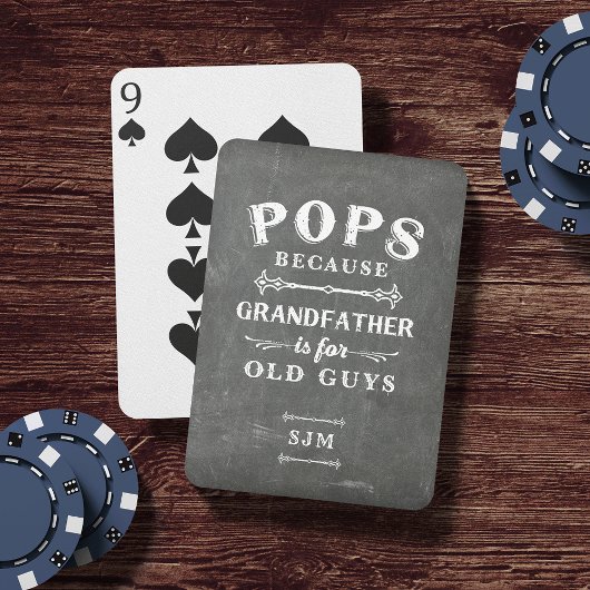 Jeu De Cartes Gros-père Pops Monogramme