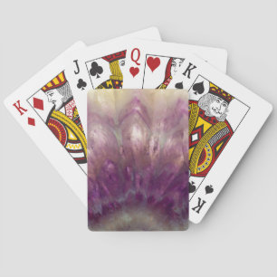 Jeu De Cartes Gros plan d'une améthyste violette