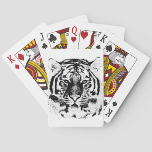 Jeu De Cartes Gros plan sur le visage du tigre 7