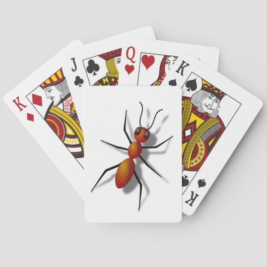 Jeu De Cartes Grosse fourmi rouge (dos)