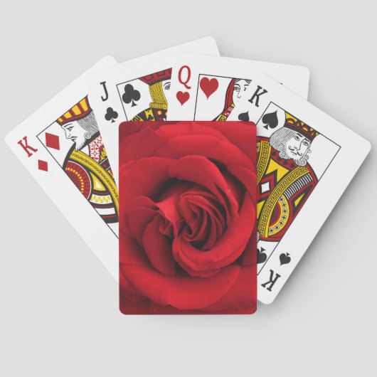 Jeu De Cartes Grosse Rose simple presque (dos)