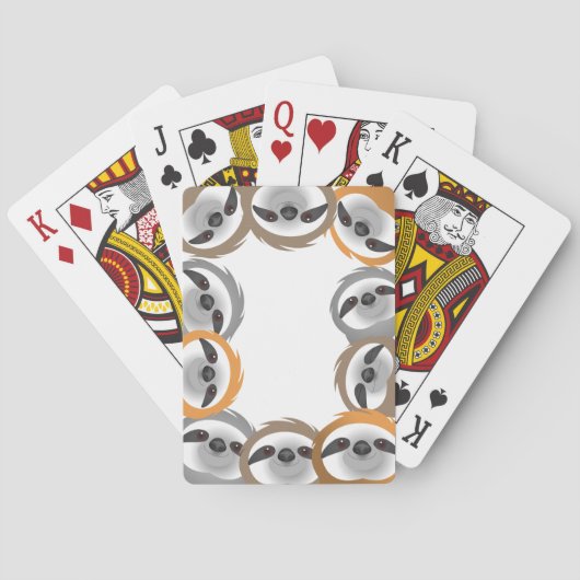 Jeu De Cartes Groupe de fentes amicales (dos)