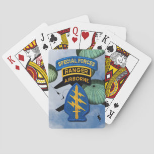 Jeu De Cartes Groupe des forces spéciales Berets verts SFGA SFG