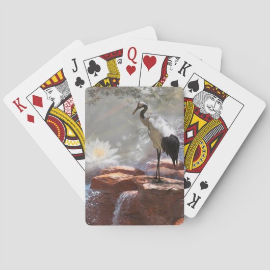 Jeu De Cartes Grue japonaise "Longévité" (dos)