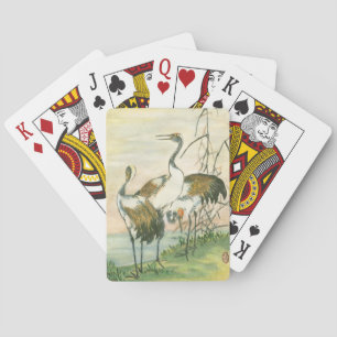 Jeu De Cartes Grues orientales au bord de l'eau