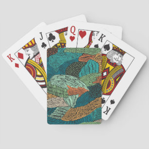 Jeu De Cartes Grunge Abstrait : Conception Motif transparente.