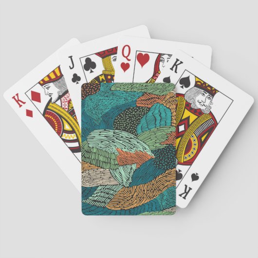 Jeu De Cartes Grunge Abstrait : Conception Motif transparente. (dos)