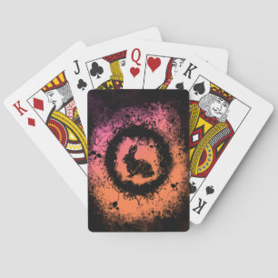 Jeu De Cartes Grunge Bunny de Pâques