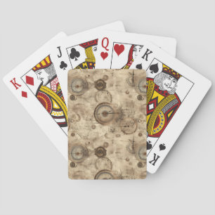 Jeu De Cartes Grunge Rustic Steampunk Horloge (11)
