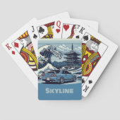 Jeu De Cartes GTR personnalisable BNR34 Skyline Great Wave Templ (dos)