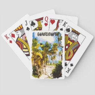 Jeu De Cartes Guadeloupe Caraïbes Tropical Island Travel
