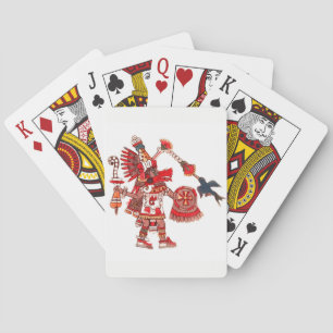 Jeu De Cartes Guerrier aztèque de chaman de danse