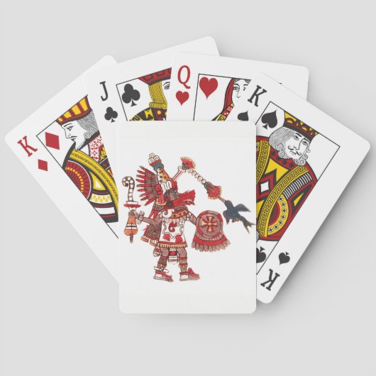 Jeu De Cartes Guerrier aztèque de chaman de danse (dos)
