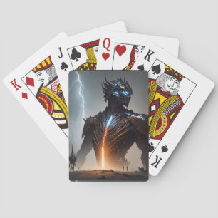 Jeu De Cartes Guerrier Cyborg de la foudre