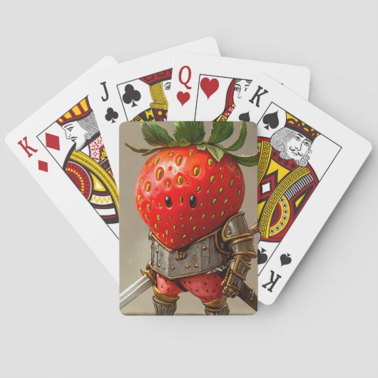 Jeu De Cartes Guerrier de fraises (dos)