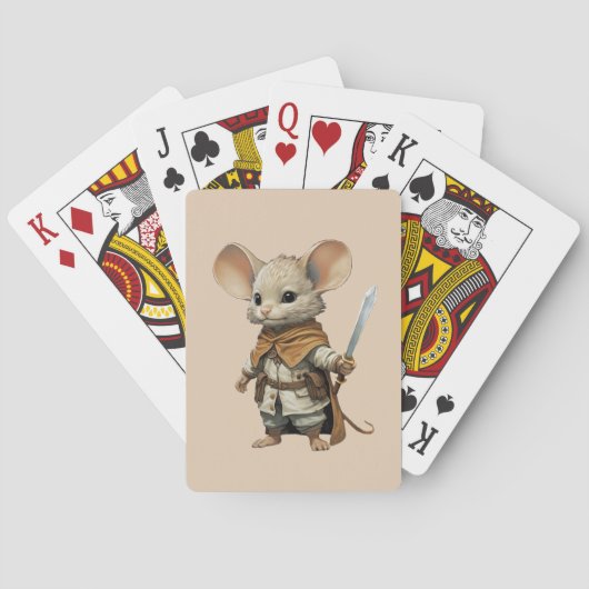 Jeu De Cartes Guerrier de souris (dos)