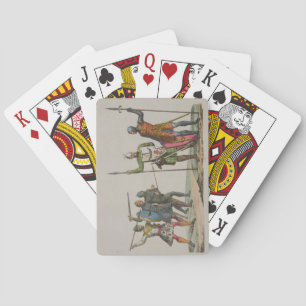 Jeu De Cartes Guerriers anglo-saxons, assiette 14 de "L'histoire