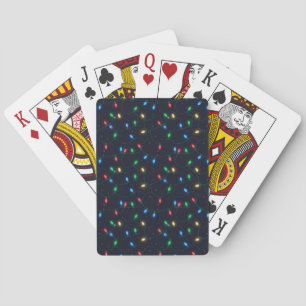Jeu De Cartes Guirlande de lumières de Noël sans couture