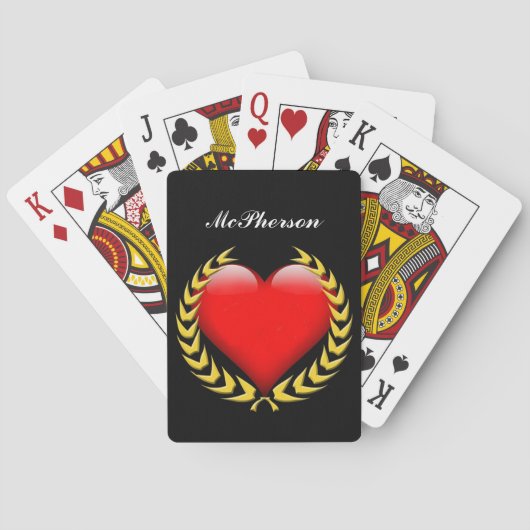 Jeu De Cartes Guirlande de victoire et amour de l'express du coe (dos)