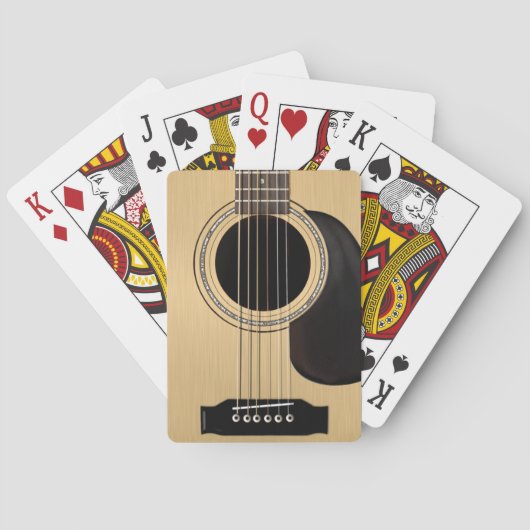 Jeu De Cartes Guitare acoustique (dos)