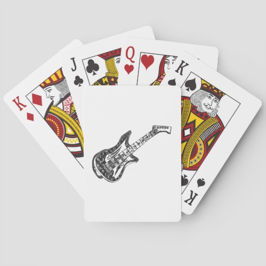 Jeu De Cartes Guitare électrique (dos)