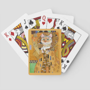 Jeu De Cartes Gustav Klimt Chat dans les cartes à spoiler or