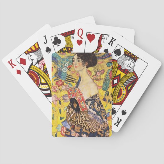Jeu De Cartes Gustav Klimt Dame avec éventail (dos)